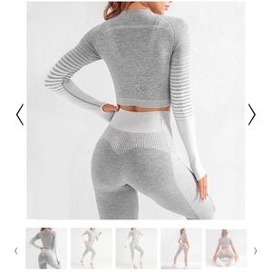 Berlin & daughter workout set- long sleeve top and long leggings